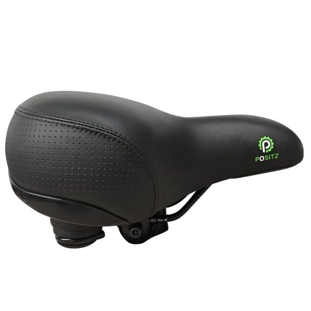 Positz Wide Bike Seat for Heavy Riders – Comfort & Anatomic Relief, Unisex