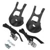 Positz Toe Clips and Straps Set for Bicycle Pedals Positz City Bike Toe Clips and Straps Set