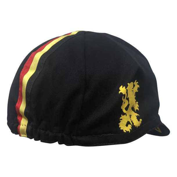 Primo Cycling Cap – Lion of Flanders, Black