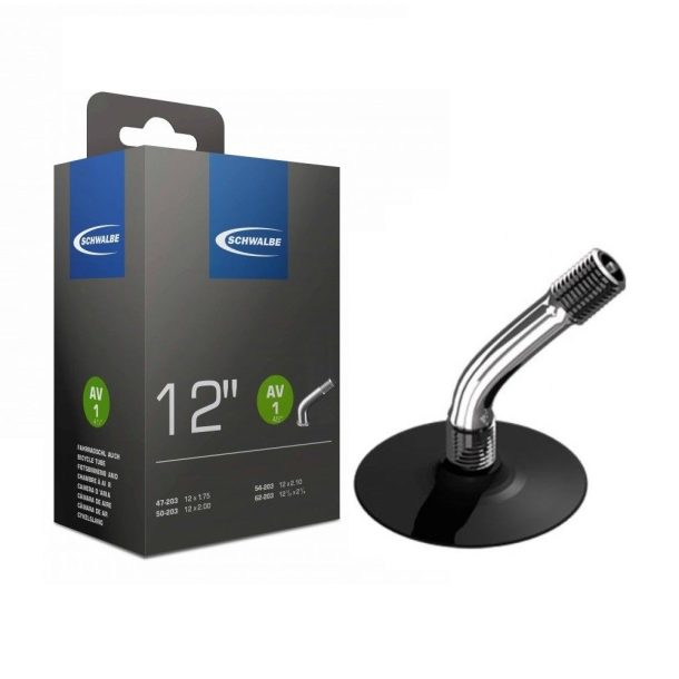 Alternative view of Schwalbe AV1 Inner Tubes – 12 x 1.75–2.10 with 45deg Bent Valve (2 Pack)