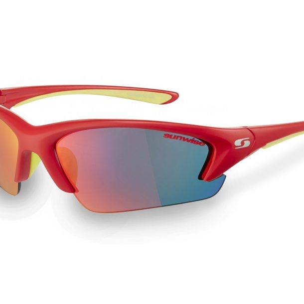Sunwise Equinox Sunglasses with 3 Interchangeable Lenses - Red Frame