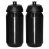 Tacx Shiva Cycling Water Bottles – 500ml, Plain Black (2 Pack)