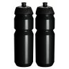 Tacx Shiva Cycling Water Bottles – 750ml, Plain Black (2 Pack) Tacx Shiva Cycling Water Bottles – 750ml, Plain Black (2 Pack)