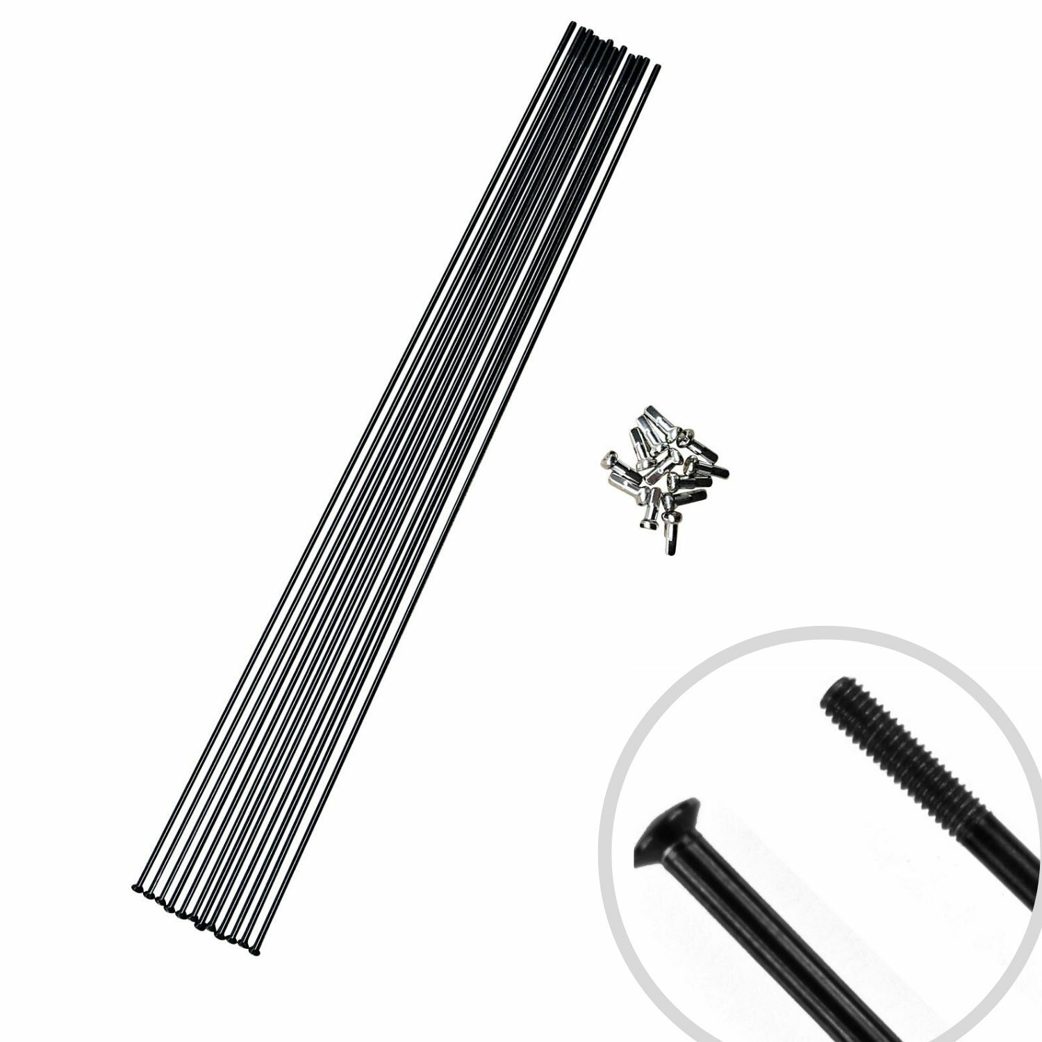 12x Straight Pull Spokes Nipples Stainless Steel Black for Fulcrum, Mavic +more 12x Straight Pull Spokes Nipples Stainless Steel Black for Fulcrum, Mavic +more