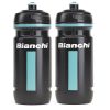 Bianchi Bike Elite Loli Cycling Water Bottles 600ml BlackCeleste 2 Pack 173372292194 Bianchi Elite Loli Water Bottles - 600ml, Black, Stripe Design (2 Pack)