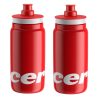 Elite Fly Cervelo Cycling Water Bottles Red 550ml 2 Pack 183294958322 Elite Fly Cervelo Cycling Water Bottles - Red, 550ml (2 Pack)