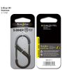 NITE IZE S BINER 3 BLACK Double Gated Carabiner Keyring Camping Hook 173320544310 2 Nite Ize S-Biner Dual Carabiner - Standard, Size #3, Black