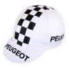 Peugeot Checkers Retro Cycling Cap WhiteBlack Phil Anderson 183048248739 Peugeot Checkers Cycling Cap (White/Black) – Eddy Merckx, Phil Anderson | Made in Italy