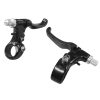 Positz Bike 2-Finger Brake Levers Pair Black Positz BMX Brake Levers Set Cantilever Pair 2 Finger Alloy Fixie Bike Handlebar 171840064276 2 Positz Bike 2-Finger Brake Levers Pair Black