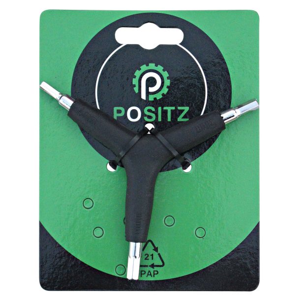Positz Bicycle Tool 3 Way Y Wrench Hex Key: 4/5/6mm Positz Bicycle Tool 3 Way Y Wrench Hex Key: 4/5/6mm - Image 2