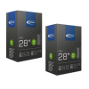Schwalbe AV15 Inner Tubes – 700 x 18-28c, Schrader 40mm Valve (2 Pack) Schwalbe AV15 Road Bike Inner Tubes 700 x 18 28c Schrader 40mm Valve 2 Pack 183212749918 Schwalbe AV15 Inner Tubes – 700 x 18-28c, Schrader 40mm Valve (2 Pack)